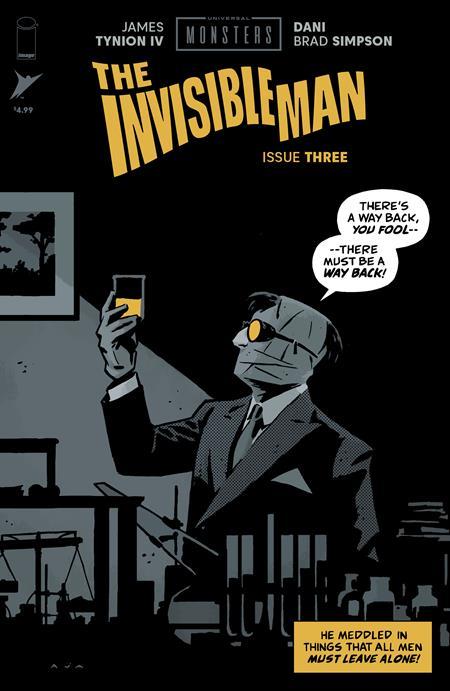 UNIVERSAL MONSTERS THE INVISIBLE MAN #3 CVR C INC 1:10 DAVID AJA PULP VAR (OF 4)