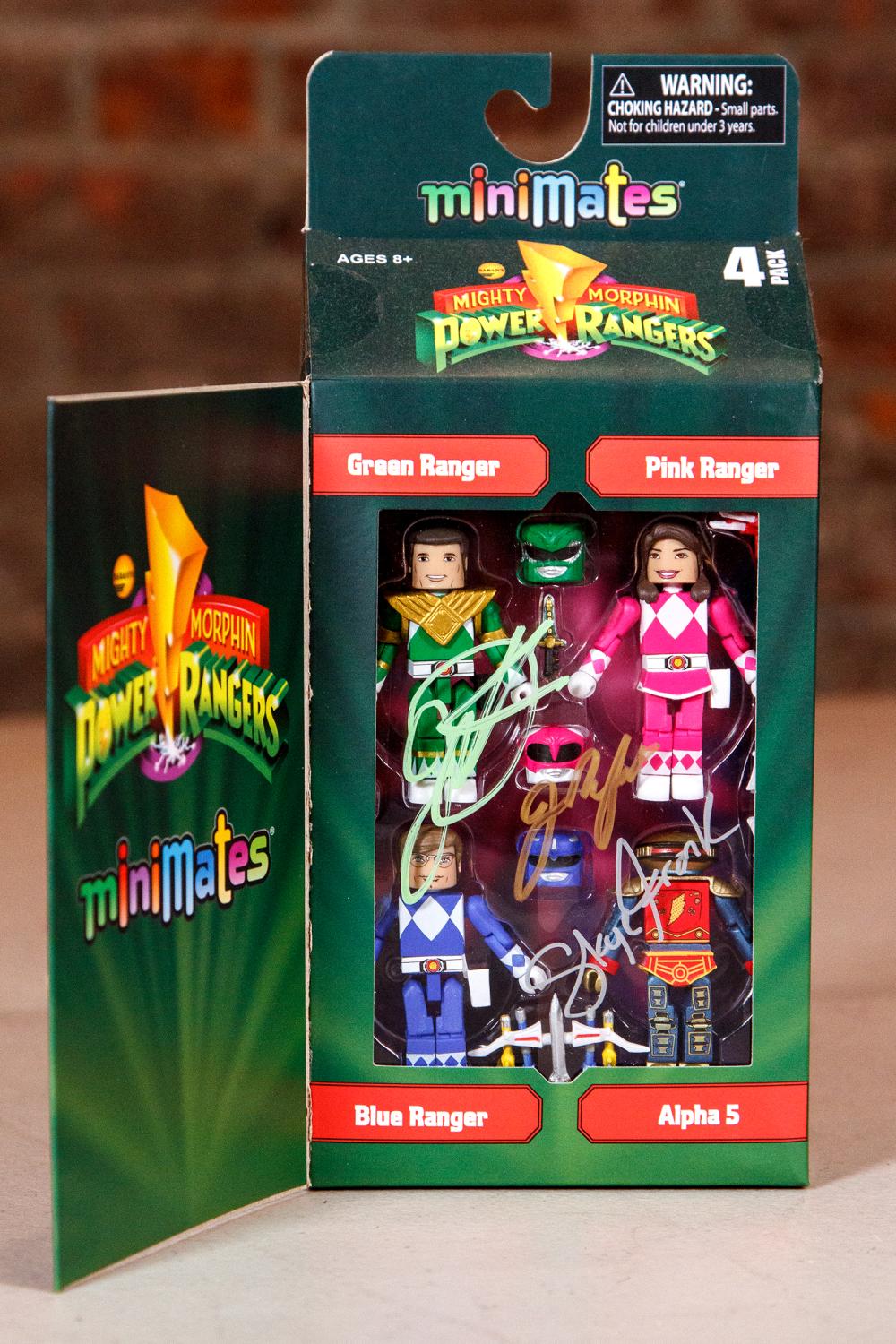Power Rangers Series 1 Minimates Box Set SIGNED by Jason David Frank & Jenna Frank & Skye Frank