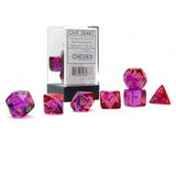 Gemini: Poly Translucent Red-Violet/gold 7-Die Set