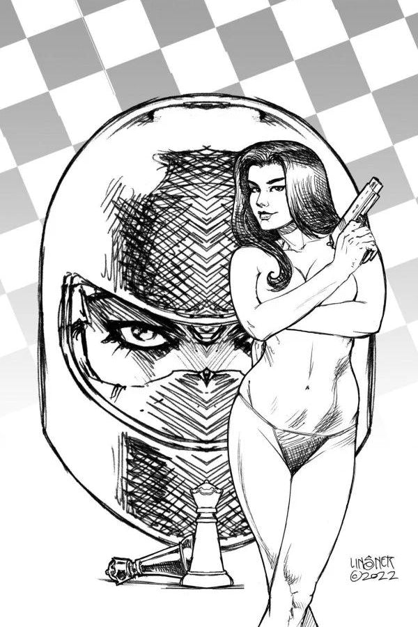 Gun Honey Blood For Blood #1 5Copy Foc Incv Linsner Sketch