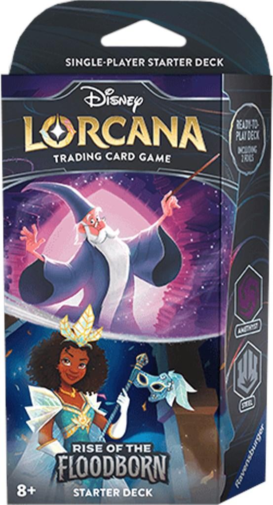 Disney Lorcana TCG: Rise of the Floodborn Starter Deck - Amethyst and Steel