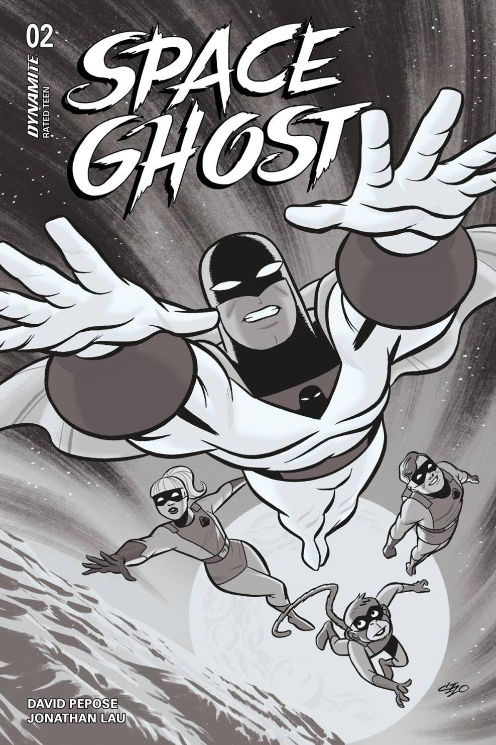Space Ghost #2 Cvr O 20 Copy Incv Cho B&W