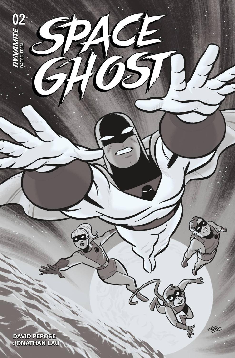 Space Ghost #2 Cvr O 20 Copy Incv Cho B&W