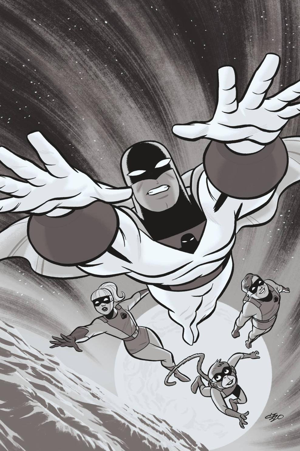 Space Ghost #2 Cvr Q 30 Copy Incv Cho B&W Virgin