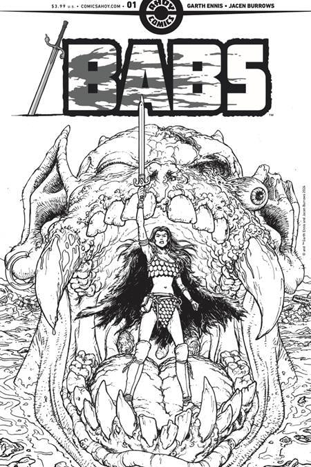 Babs #1 Cvr D 4 Copy Incv Burnham Line Art (of 6)