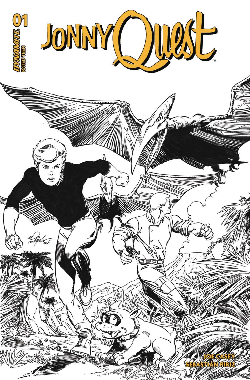 Jonny Quest #1 Cvr N 10 Copy Incv Layton Line Art