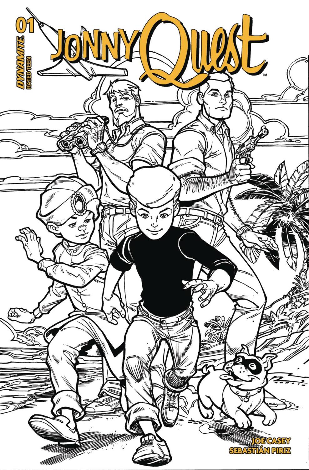 Jonny Quest #1 Cvr P 15 Copy Incv Hardin Line Art