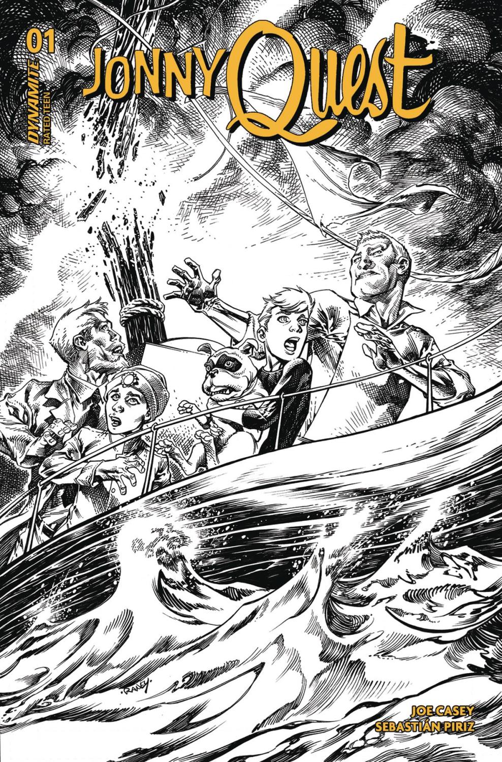 Jonny Quest #1 Cvr R 20 Copy Incv Raney Line Art