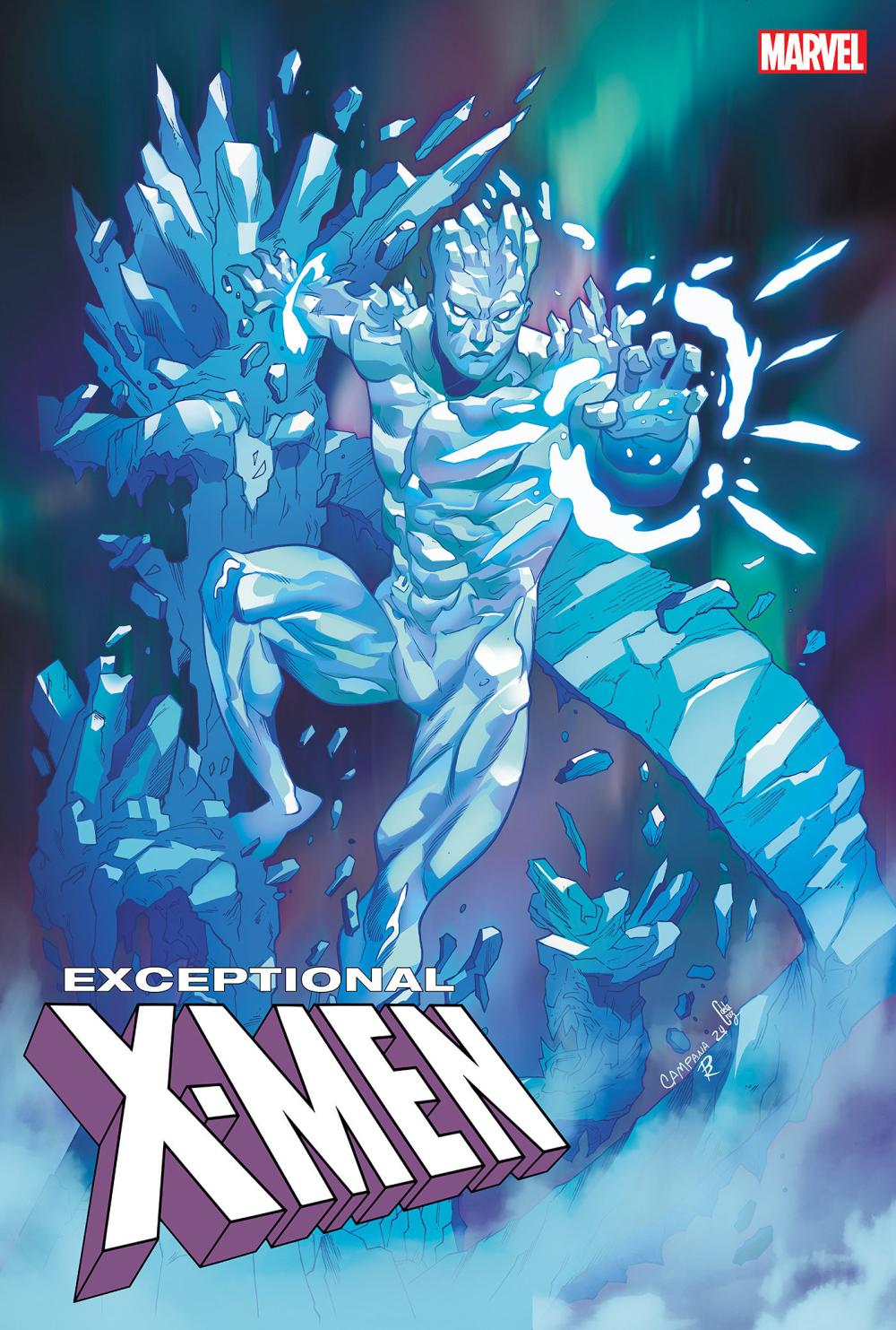 Exceptional X-Men #4 Chris Campana Iceman Var