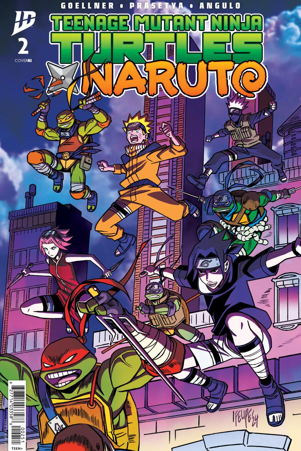 Teenage Mutant Ninja Turtles X Naruto #2 25 Copy Smith