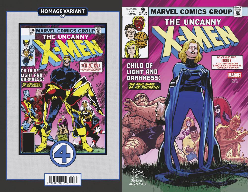 Uncanny X-Men #9 David Lopez Fantastic Four Homage Var