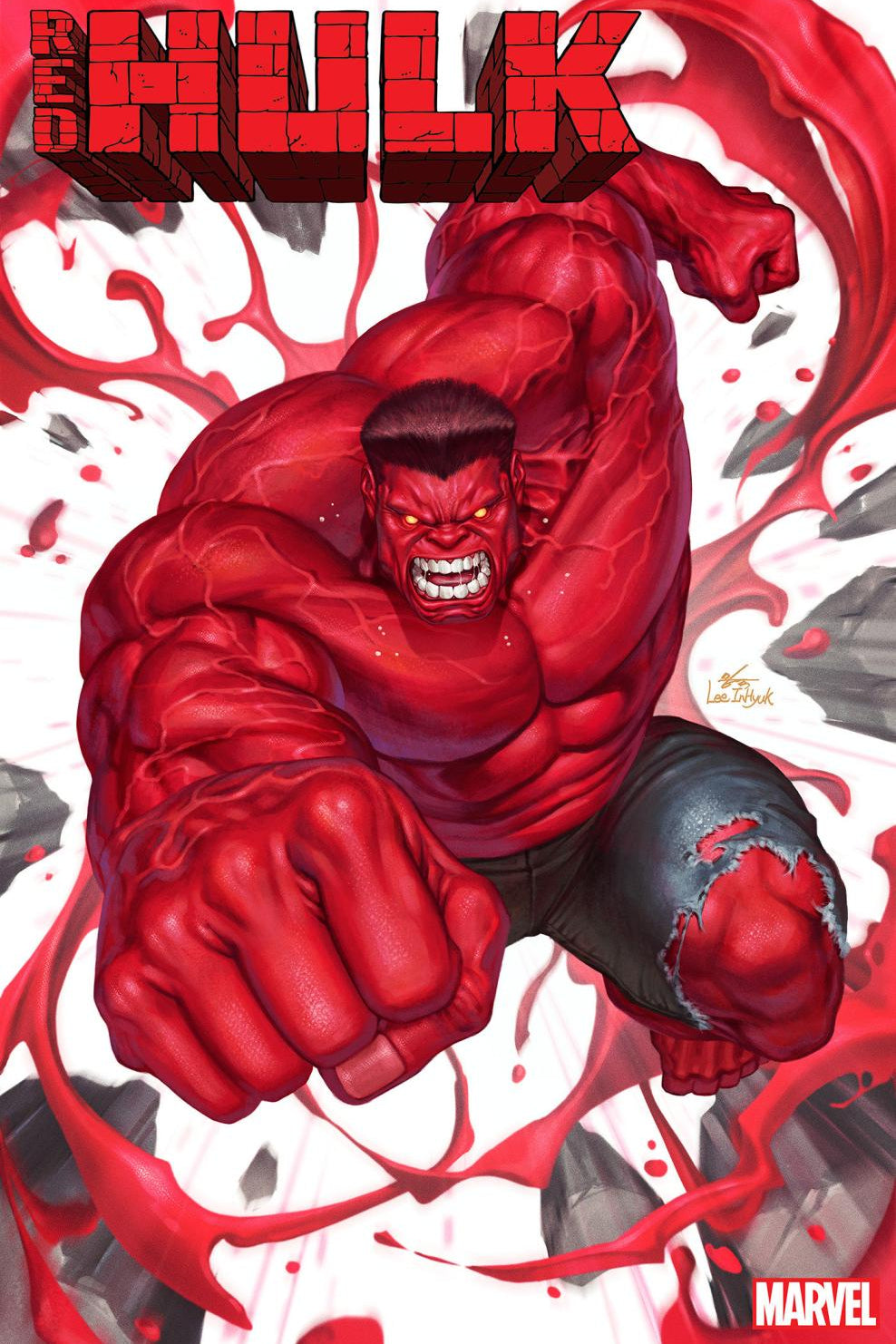 RED HULK #1 INHYUK LEE VAR DOOM 1:25 INCV