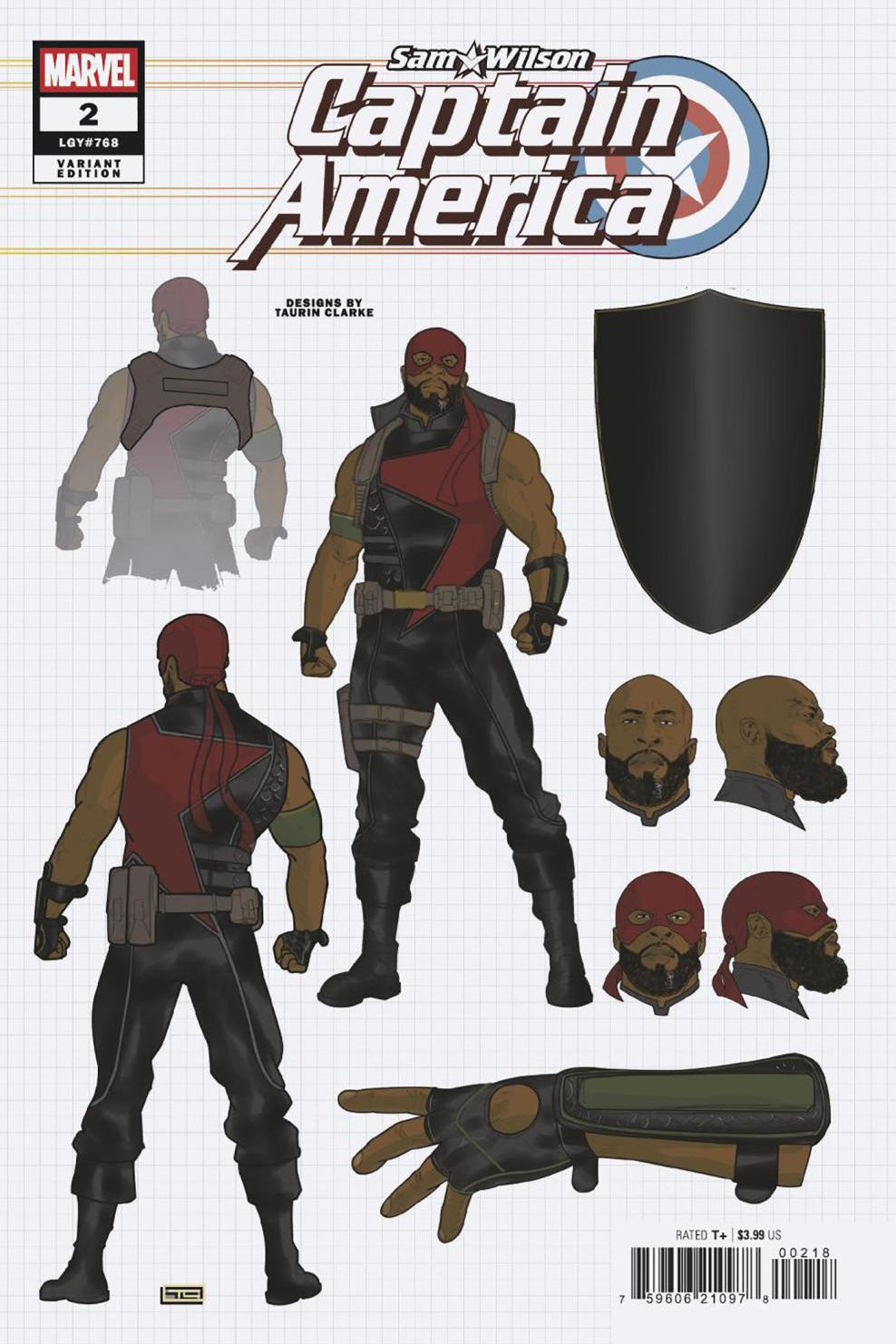 Sam Wilson Captain America #2 10 Copy Incv Design Var (of 5)