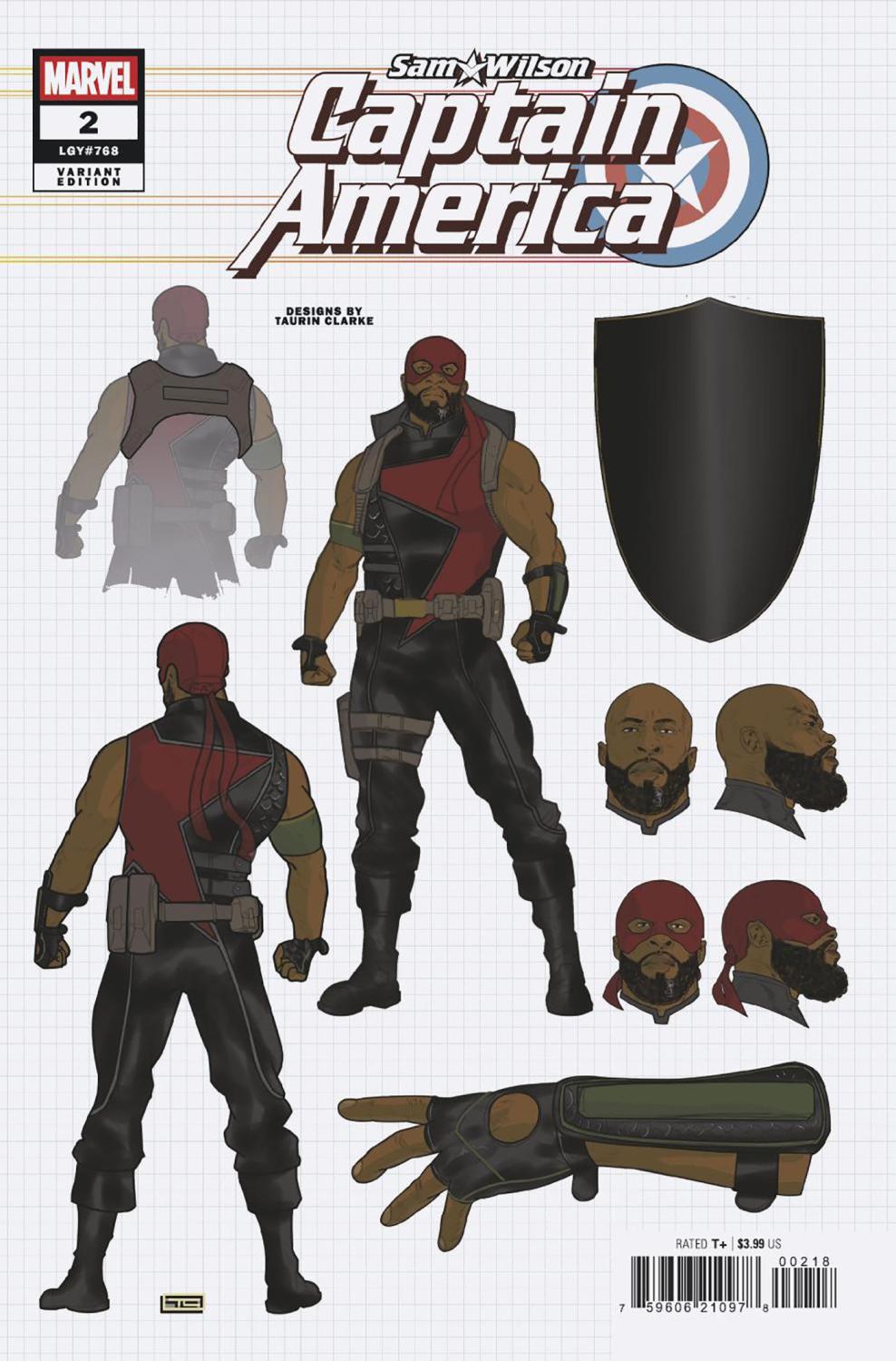 Sam Wilson Captain America #2 10 Copy Incv Design Var (of 5)