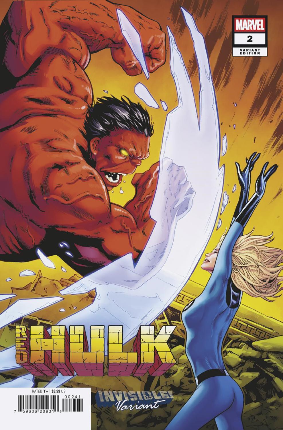 RED HULK #2 GREG LAND INVISIBLE VAR DOOM CVR D