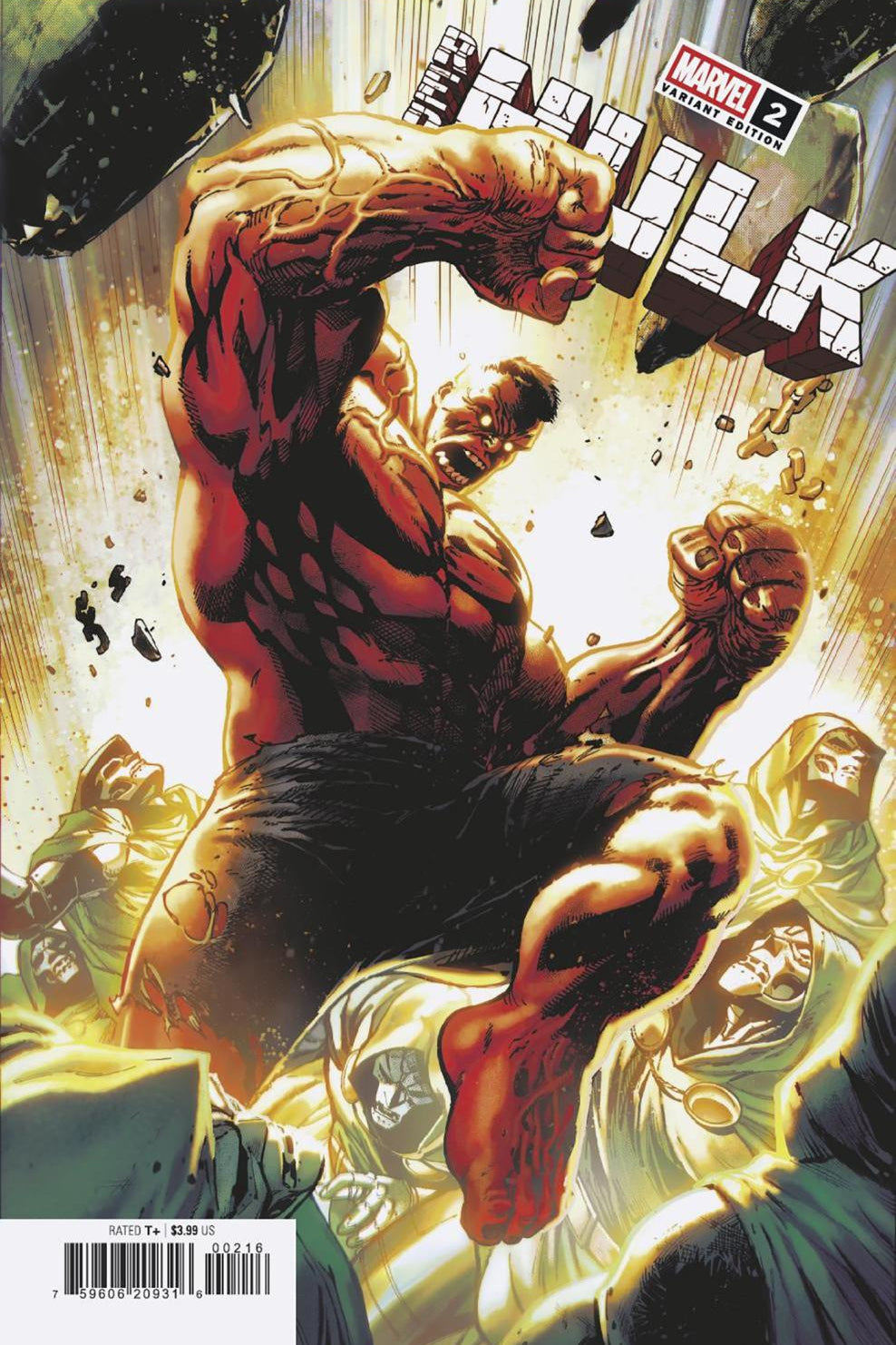 RED HULK #2 TONY DANIEL VAR DOOM 1:25 INCV