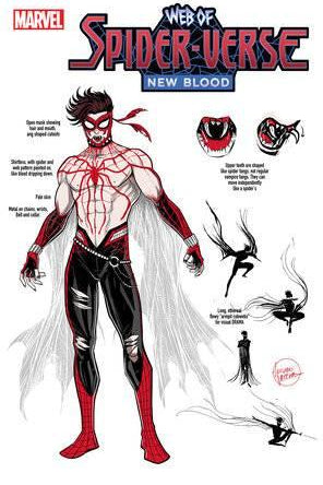 WEB OF SPIDER-VERSE NEW BLOOD #1 LUCIANO VECCHIO DESIGN VAR 1:10 INCV