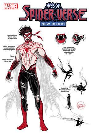 WEB OF SPIDER-VERSE NEW BLOOD #1 LUCIANO VECCHIO DESIGN VAR 1:10 INCV