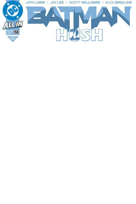 Batman #158 Cvr H Blank Var