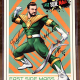 Green Ranger Pose Print SIGNED by Jason David Frank & Jenna Frank & Skye Frank