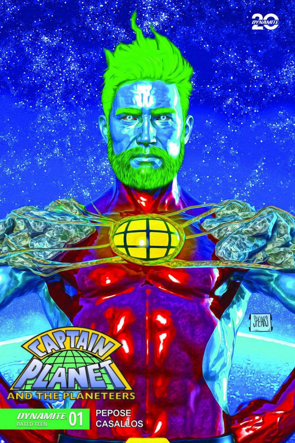 CAPTAIN PLANET #1 CVR K 10 COPY INCV SPEARS FOIL