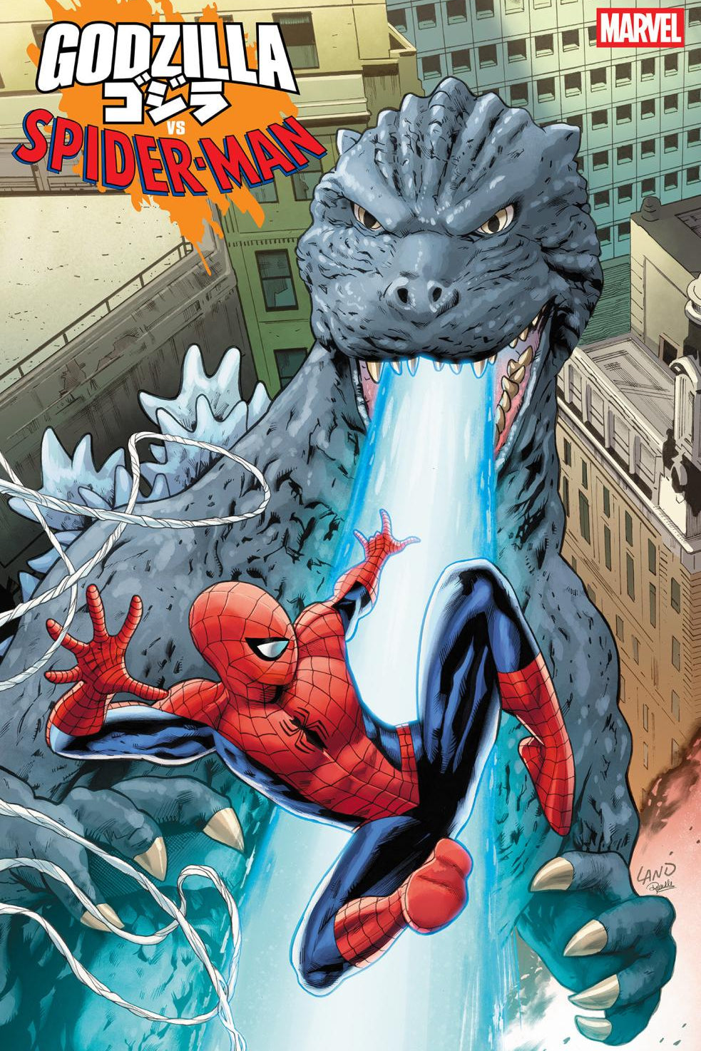 GODZILLA VS SPIDER-MAN #1 GREG LAND VAR 1:25 INCV