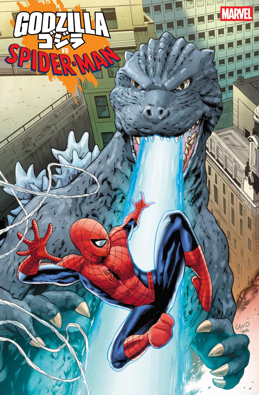 GODZILLA VS SPIDER-MAN #1 GREG LAND VAR 1:25 INCV