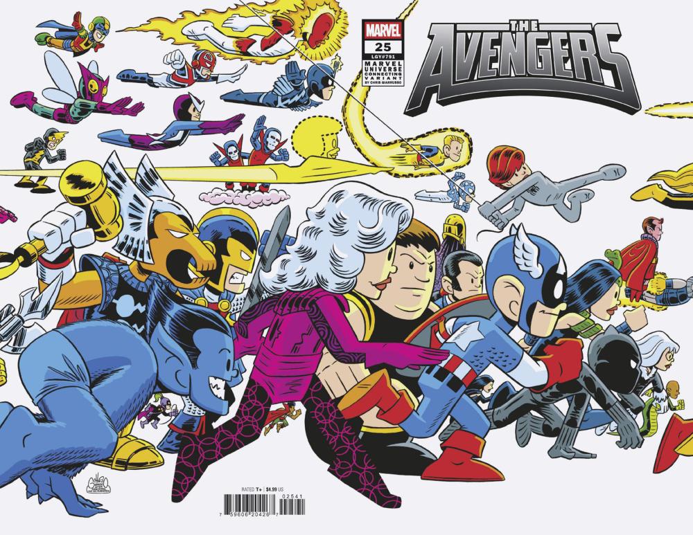AVENGERS #25 CHRIS GIARRUSSO MARVEL UNIVERSE CONNECTING WRAP VAR B DOOM CVR D