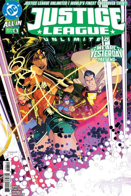 JUSTICE LEAGUE UNLIMITED #6 CVR A DAN MORA CONNECTING WE ARE YESTERDAY
