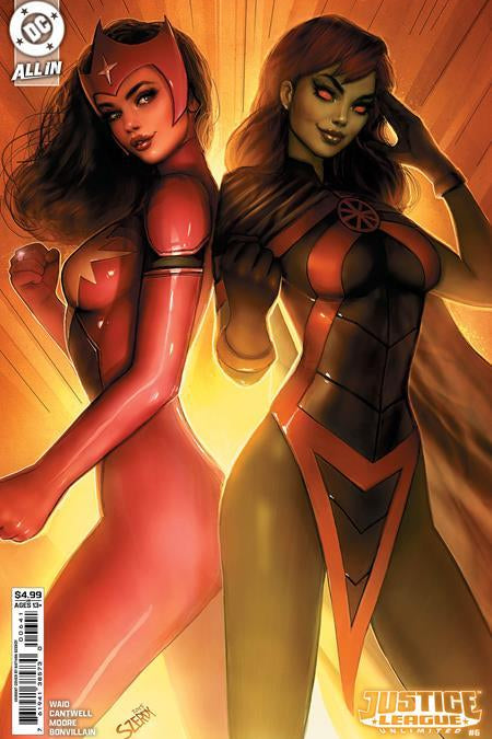 JUSTICE LEAGUE UNLIMITED #6 CVR C NATHAN SZERDY CARD STOCK VAR WE ARE YESTERDAY