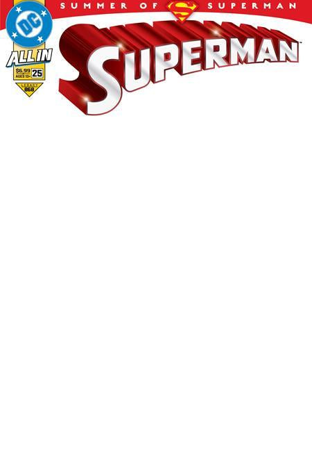 SUPERMAN #25 CVR G BLANK CARD STOCK VAR