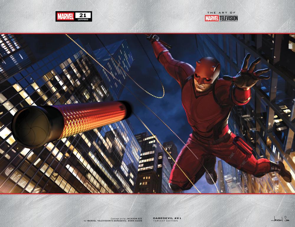 DAREDEVIL #21 JACKSON SZE MARVEL TELEVISION WRAPAROUND VAR CVR D