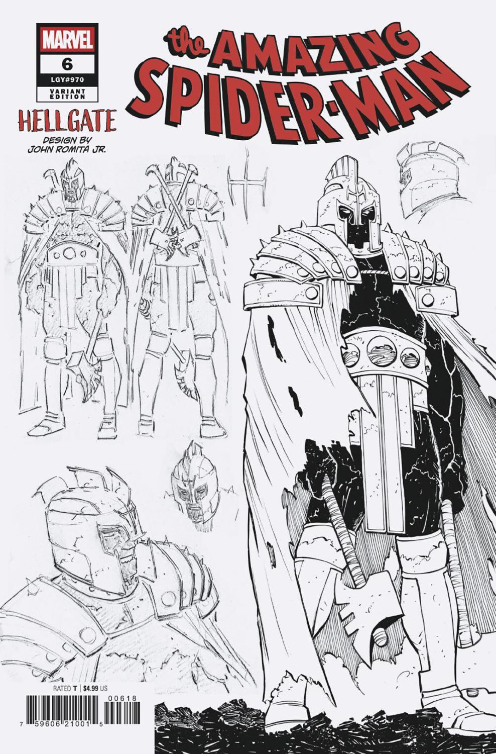 AMAZING SPIDER-MAN #6 JOHN ROMITA JR DESIGN VAR 1:10 INCV