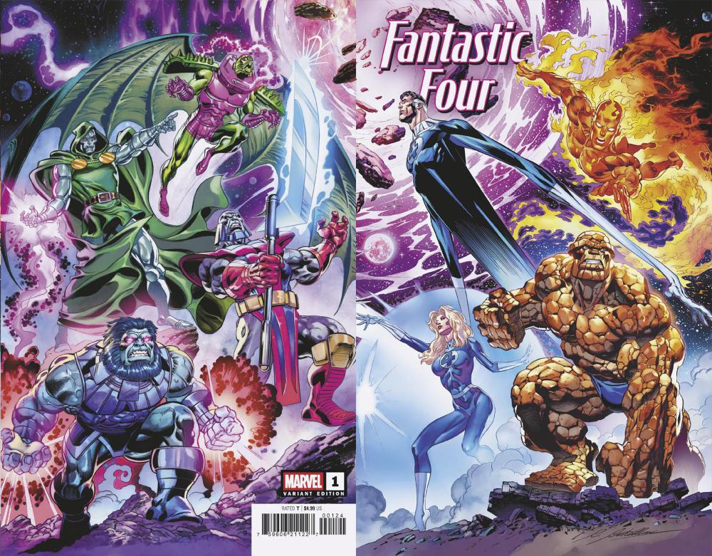 FANTASTIC FOUR #1 CLAUDIO CASTELLINI WRAPAROUND VAR CVR B 1:25 INCV