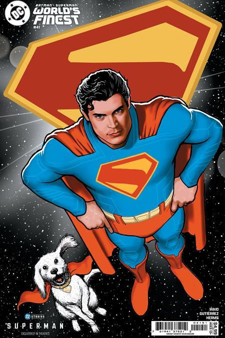 BATMAN SUPERMAN WORLDS FINEST #41 CVR D KEVIN MAGUIRE SUPERMAN MOVIE CARD STOCK VAR