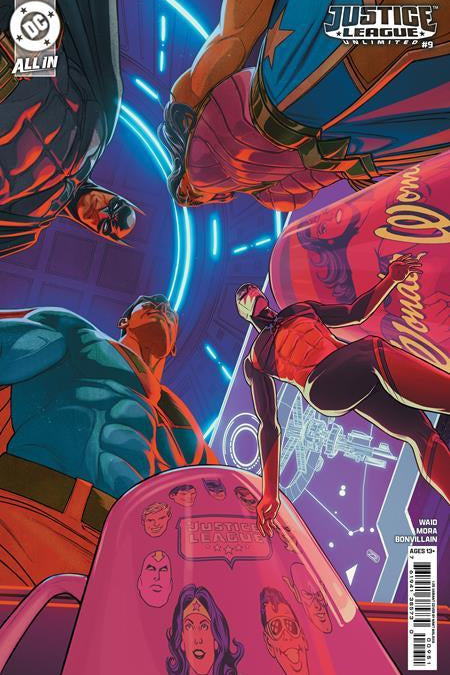 JUSTICE LEAGUE UNLIMITED #9 CVR G INC 1:25 NIMIT MALAVIA CARD STOCK VAR WE ARE YESTERDAY