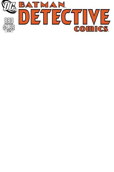DETECTIVE COMICS #880 FACSIMILE EDITION CVR D BLANK VAR