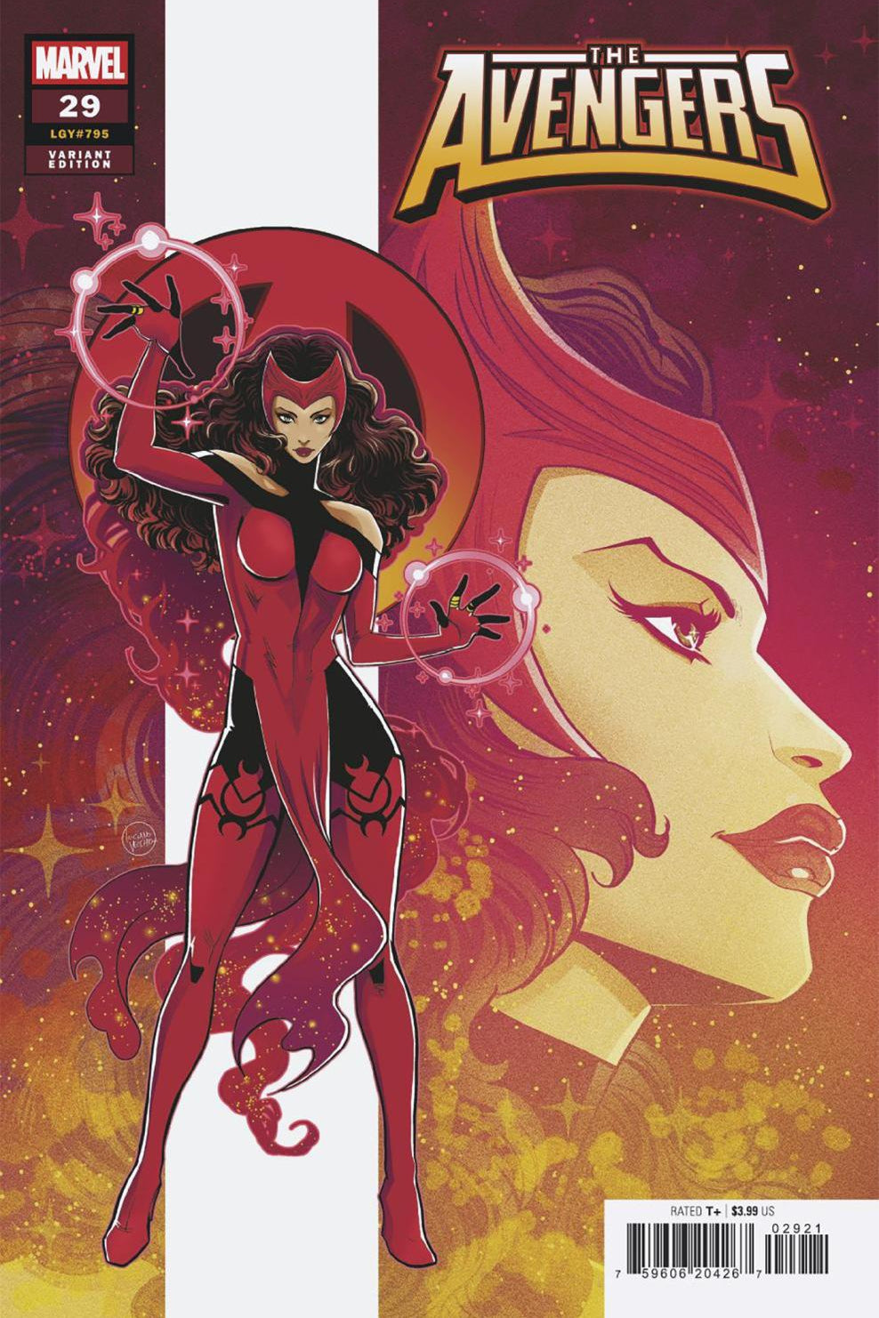 AVENGERS #29 LUCIANO VECCHIO SCARLET WITCH VAR CVR B