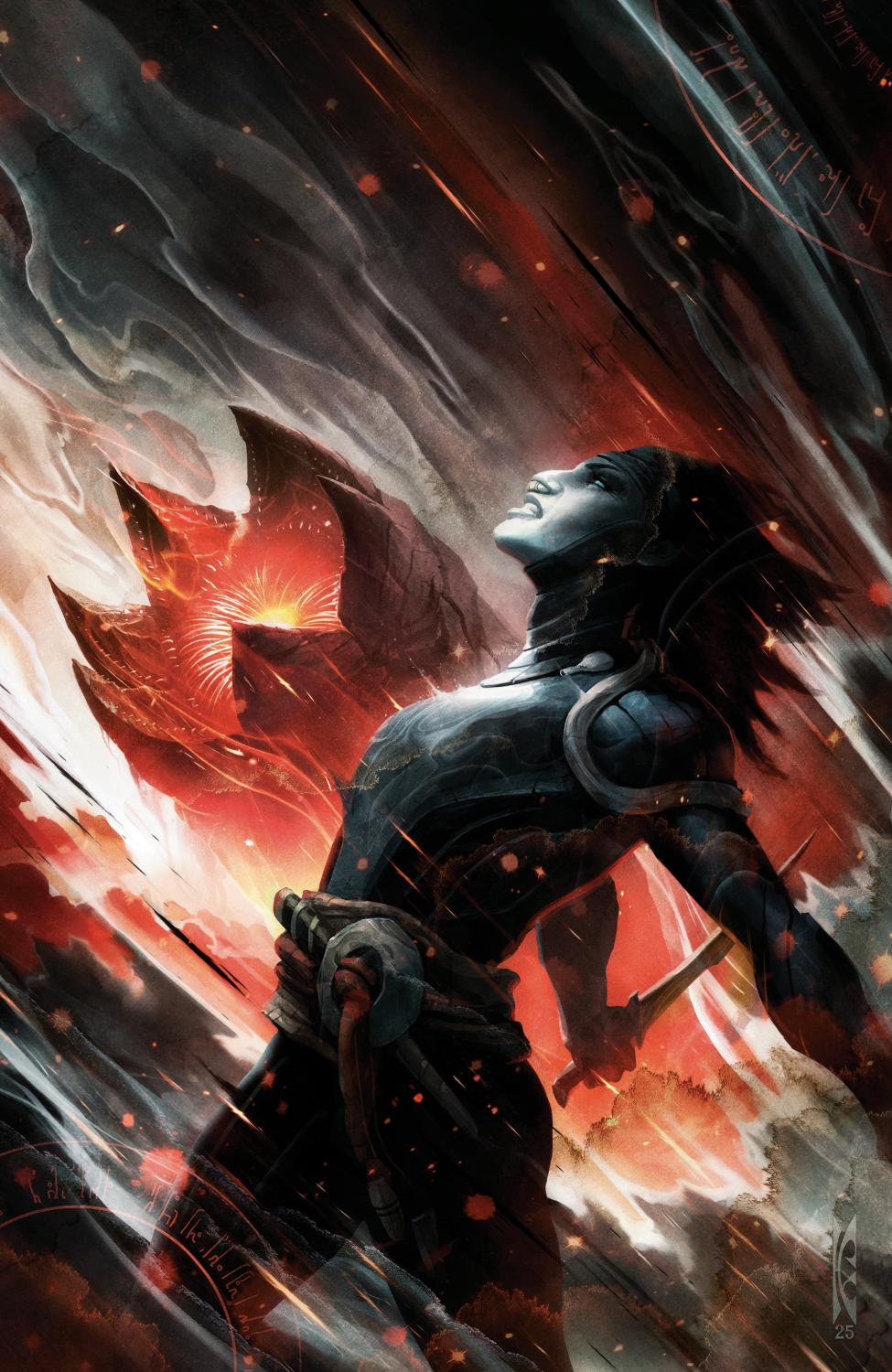 DUNE EDGE OF A CRYSKNIFE RAGE OF SHAI-HULUD #1 E UNLOCKABLE VAR FULL ART SWANLAND CVR E