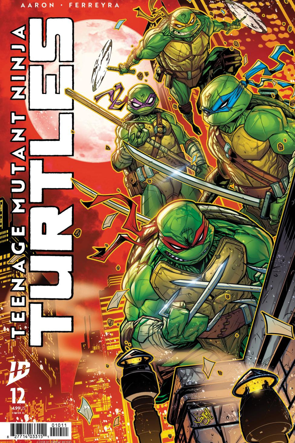 TEENAGE MUTANT NINJA TURTLES #12 VAR D MEYERS CVR D