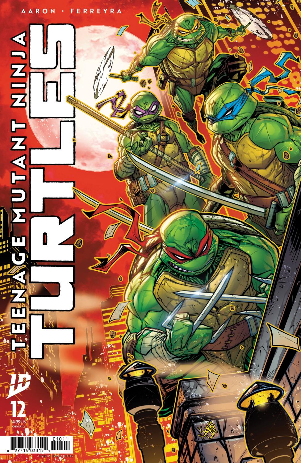 TEENAGE MUTANT NINJA TURTLES #12 VAR D MEYERS CVR D