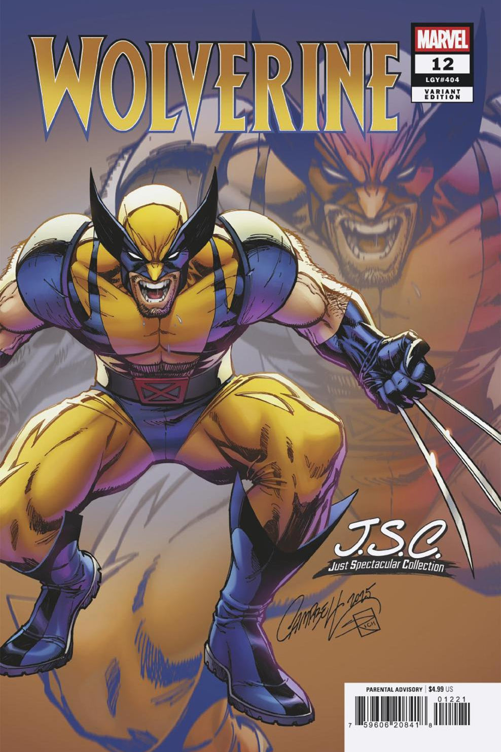 WOLVERINE #12 J SCOTT CAMPBELL JUST SPECTACULAR COLLECTION VAR CVR B