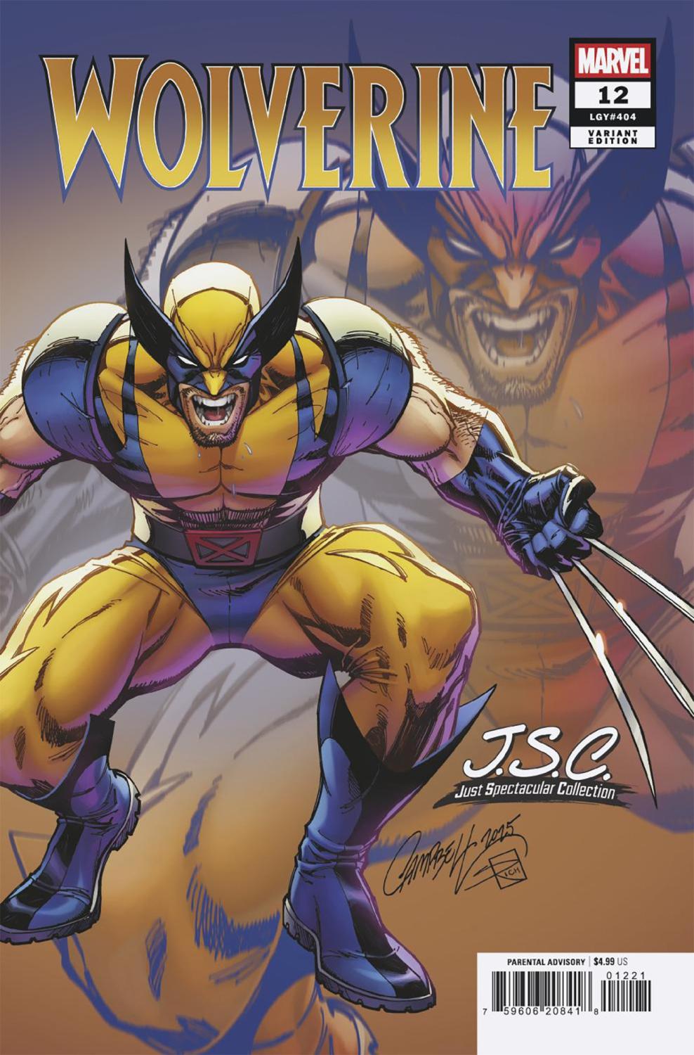 WOLVERINE #12 J SCOTT CAMPBELL JUST SPECTACULAR COLLECTION VAR CVR B