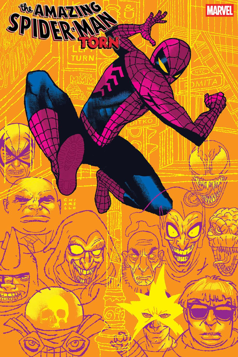 AMAZING SPIDER-MAN TORN #1 MARK CHIARELLO VAR 1:25 INCV