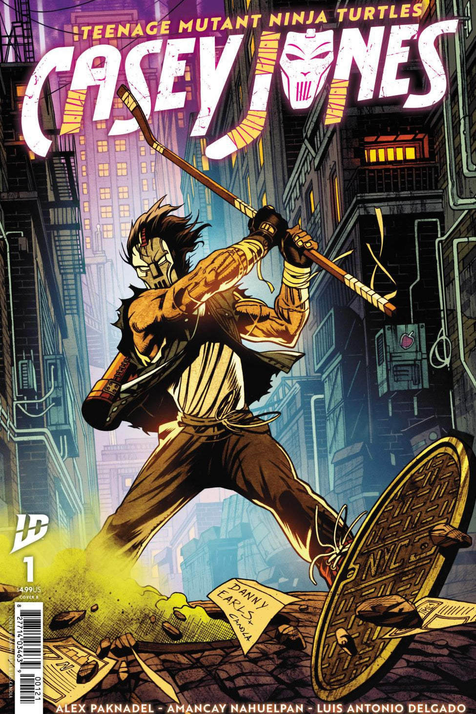 TEENAGE MUTANT NINJA TURTLES CASEY JONES #1 VAR B EARLS CVR B