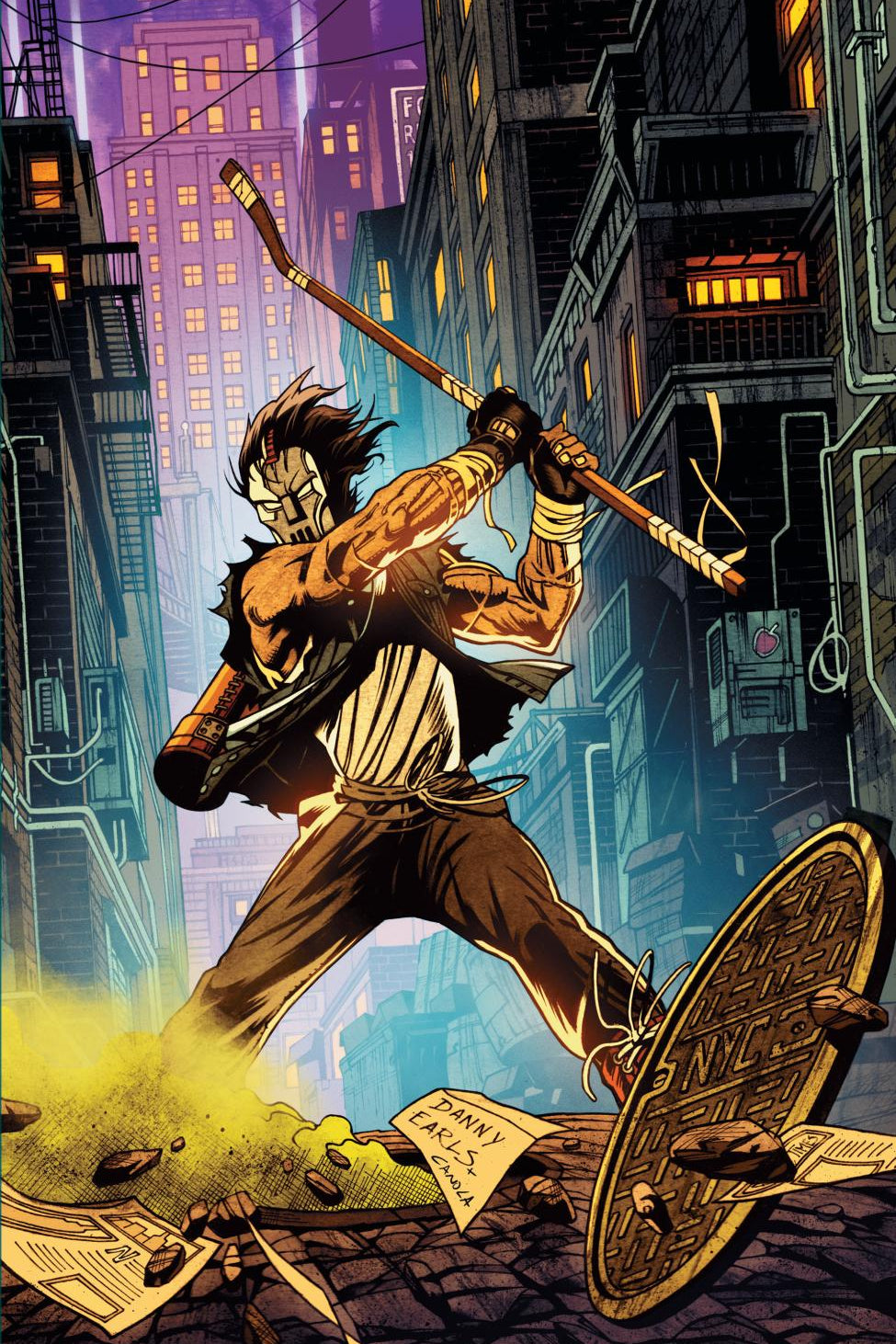 TEENAGE MUTANT NINJA TURTLES CASEY JONES #1 VAR RI 25 EARLS FULL ART CVR D 1:25 INCV