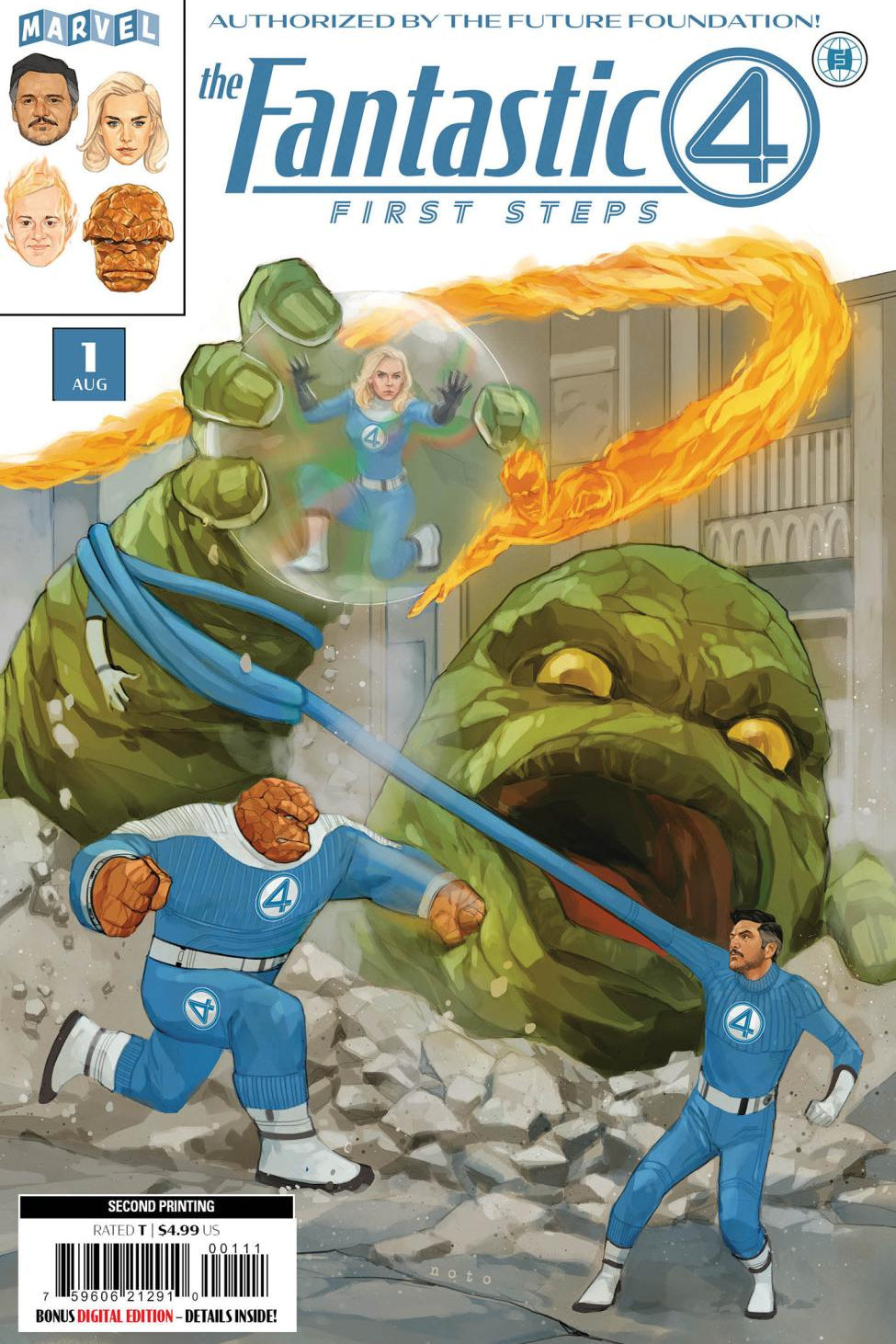 FANTASTIC FOUR FIRST STEPS #1 PHIL NOTO 2ND PRINTING VAR CVR A