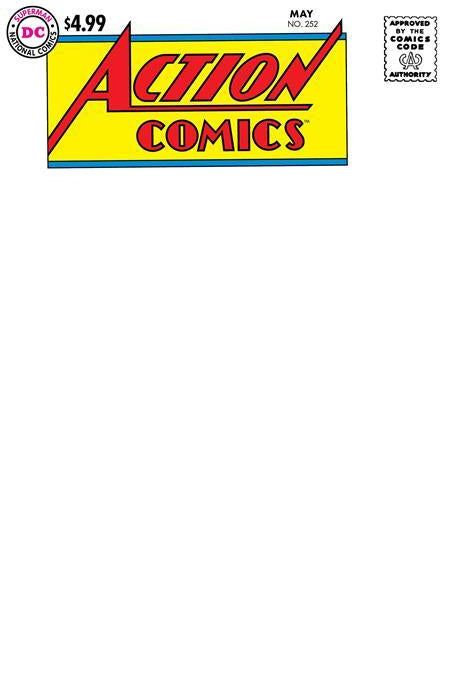 ACTION COMICS #252 FACSIMILE EDITION CVR C BLANK VAR