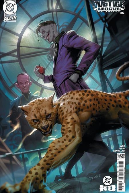 JUSTICE LEAGUE UNLIMITED #12 CVR C DERRICK CHEW CARD STOCK VAR DC K.O.