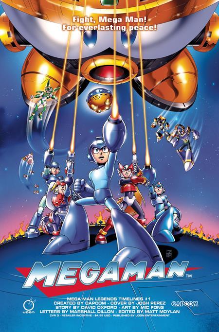 MEGA MAN LEGENDS TIMELINES #1 ONE SHOT CVR D INC 1:5 JOSH PEREZ VAR